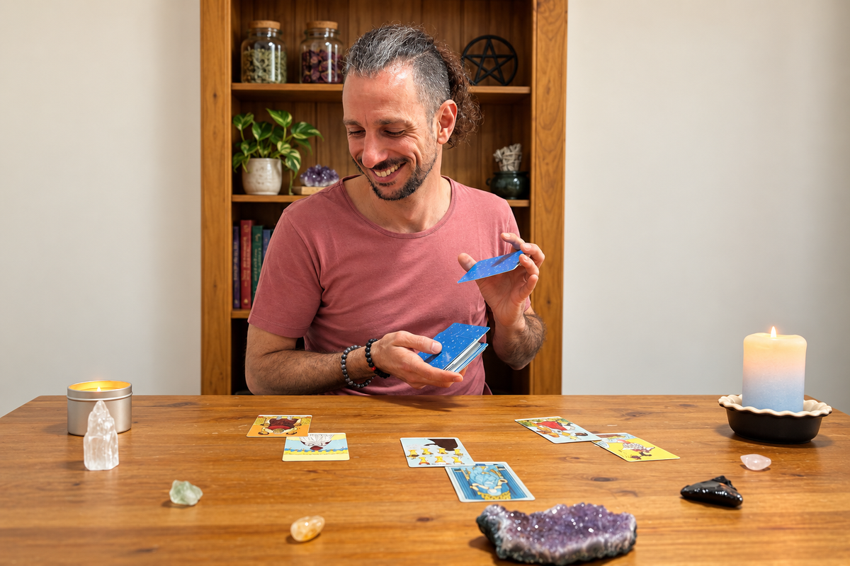 Tarot reader Mario providing personalised Tarot readings and dream interpretation via email
